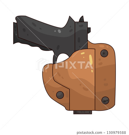 illustration of holster  130979388