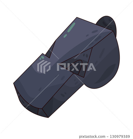 illustration of police whistle 130979389