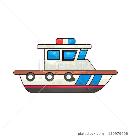 illustration of patrol boat 130979406
