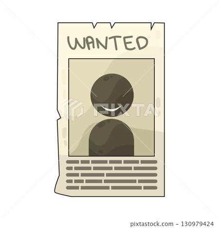 illustration of wanted poster illustration of wanted poster 130979424