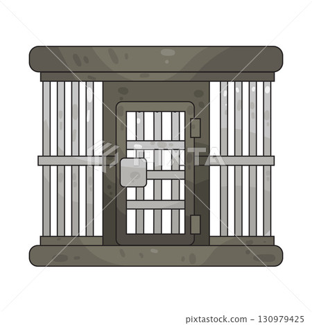 illustration of jail  130979425