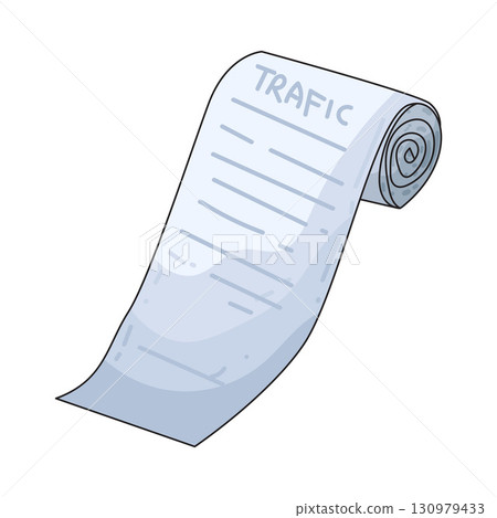 illustration of traffic ticket illustration of traffic ticket 130979433