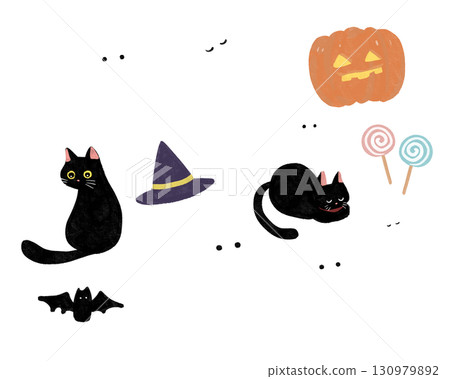Halloween material set Halloween material set 130979892