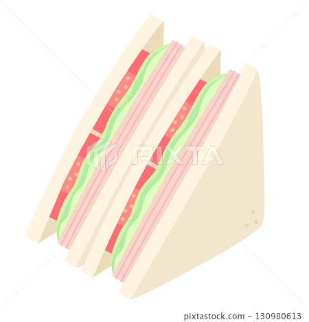 番茄生菜三明治圖標 130980613