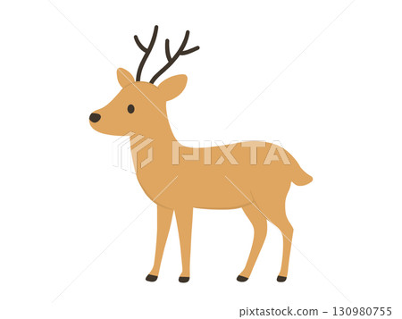 可愛的鹿的插圖 130980755