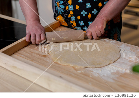 Rolling Dough for Baking Embark on a Delicious Culinary Adventure in Your Kitchen 130981120