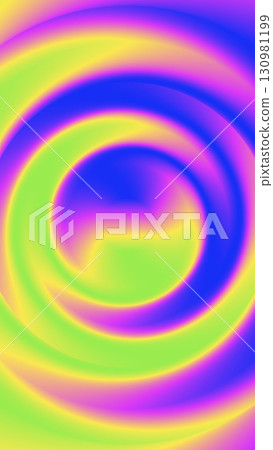 abstract background vibrant psychedelic neon gradient swirl in bright colors futuristic concentric rings electric blue hot pink green digital design for creative art texture wallpaper concept 130981199