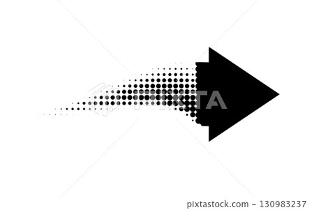 Black pixel arrow. Gradient logo design. Vector Black pixel arrow. Gradient logo design. Vector 130983237