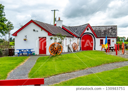The Elphin Windmill, an 18th century tower mill, restored in 1996 , County Roscommon, Ireland 130983751