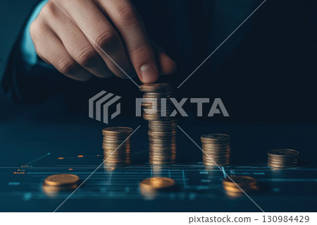 Abstract hands sorting coins into digital tax categories like property, corporate, and income, symbolizing the complexities of taxation, tax system, economic policy Abstract hands sorting coins into digital tax categories like property, corporate, and income, symbolizing the complexities of taxation, tax system, economic policy 130984429