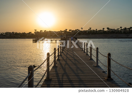 Pier Leading to Marsa Alam Beachfront Resort in Egypt 130984928
