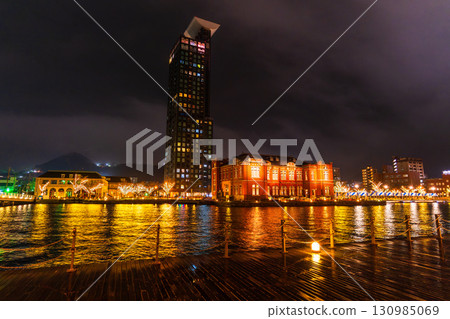 【福岡縣】門司港復古風～雨天的夜景 130985069