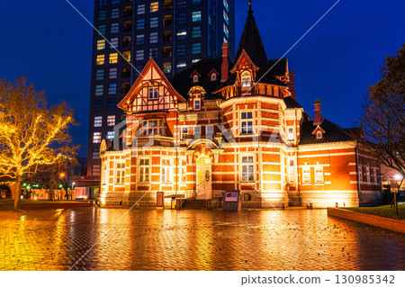 【福岡縣】門司港復古風～雨天的夜景 130985342