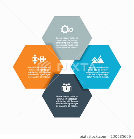 Infographic design template with place for your data. Vector illustration. Infographic design template with place for your data. Vector illustration. 130985699