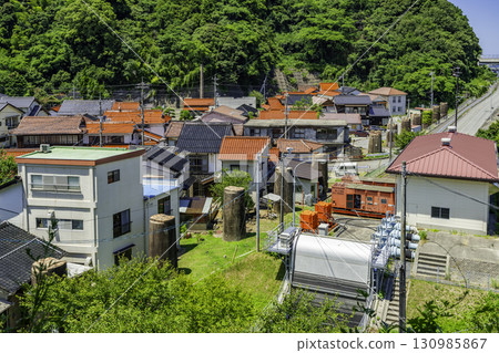 島根縣五津市山陰線鐵路橋碼頭五津本町 島根縣五津市山陰線鐵路橋碼頭五津本町 130985867