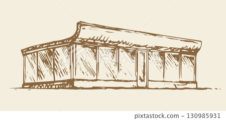 Shop. Vector drawing 130985931