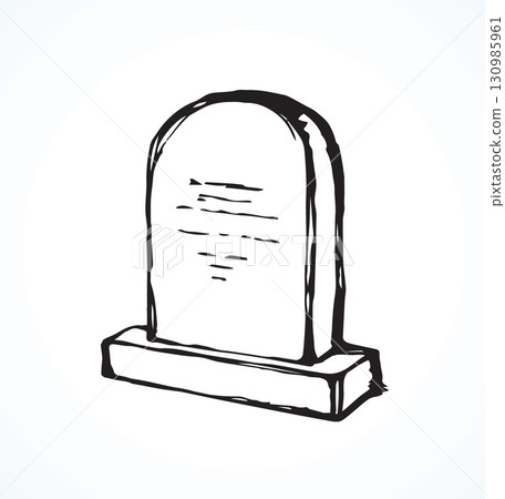 Tomb. Vector drawing Tomb. Vector drawing 130985961