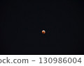 Lunar eclipse in the night sky 130986004