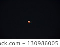 Lunar eclipse in the night sky 130986005