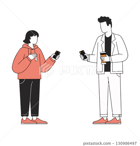 People Using Smartphones 130986497