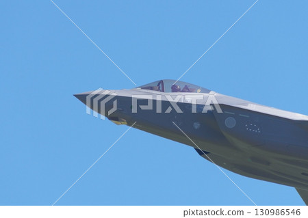 Japan Air Self-Defense Force's F-35A taking off 130986546