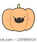 A smiling Jack-O-Lantern 130986914