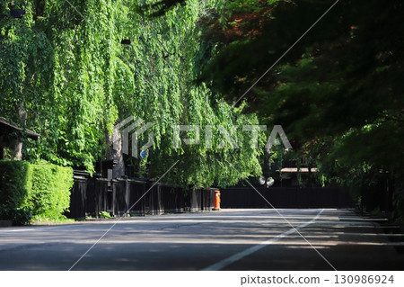 Akita, Senboku, Scenery with a Round Postbox (Kakunodate Important Preservation District) 130986924