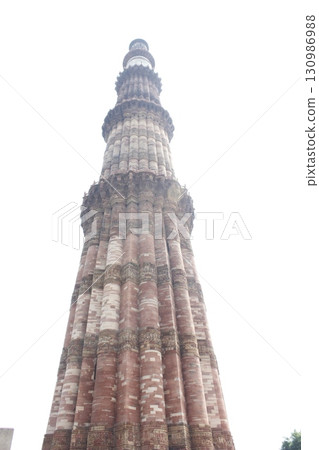 Delhi , India - historical monuments qutub minar 15 august 2024 130986988