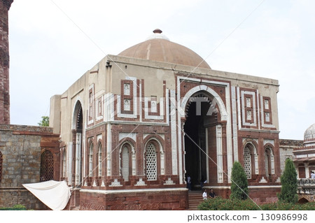 Delhi , India - historical monuments qutub minar 15 august 2024 Delhi , India - historical monuments qutub minar 15 august 2024 130986998