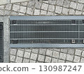 Drains, roads, ground, rainwater, old 130987247