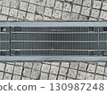 Drains, roads, ground, rainwater, old 130987248