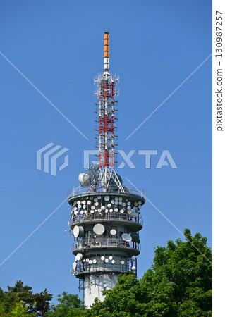Television Transmitter on Hady Quarry Hill Brno Landscape, Czech Republic Television Transmitter on Hady Quarry Hill Brno Landscape, Czech Republic 130987257