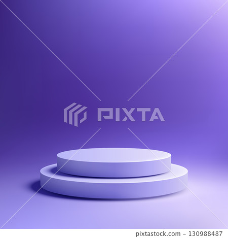mockup podium display background with 3d circular pedestal in soft purple gradient minimal scene for elegant product showcase and branding presentation design template mockup podium display background with 3d circular pedestal in soft purple gradient minimal scene for elegant product showcase and branding presentation design template 130988487
