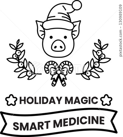 A pig wearing a hat A pig wearing a hat 130989109