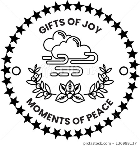 A black and white logo for Gifts of Joy 130989137