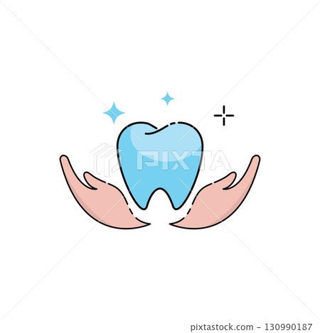 Dental care logo 130990187