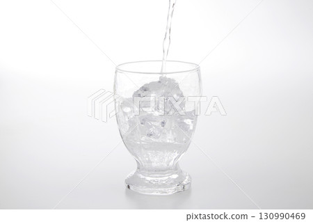 Carbonated drink on a white background Carbonated drink on a white background 130990469