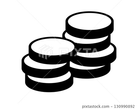 硬幣圖示單調 硬幣圖示單調 130990892