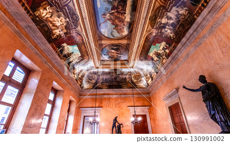 interiors of the national assembly, Paris, France 130991002