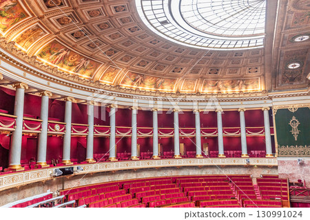 interiors of the national assembly, Paris, France 130991024