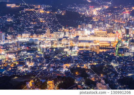 “長崎縣”夜景日本的稻佐山,三大夜景 “長崎縣”夜景日本的稻佐山,三大夜景 130991206