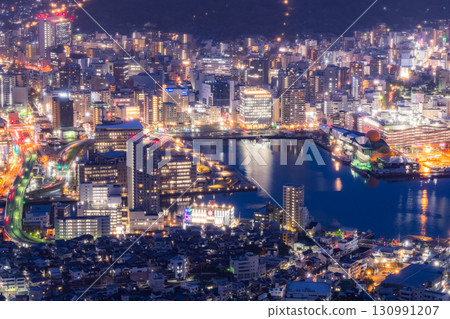“長崎縣”夜景日本的稻佐山,三大夜景 “長崎縣”夜景日本的稻佐山,三大夜景 130991207