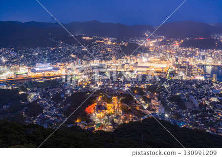 “長崎縣”夜景日本的稻佐山,三大夜景 “長崎縣”夜景日本的稻佐山,三大夜景 130991209
