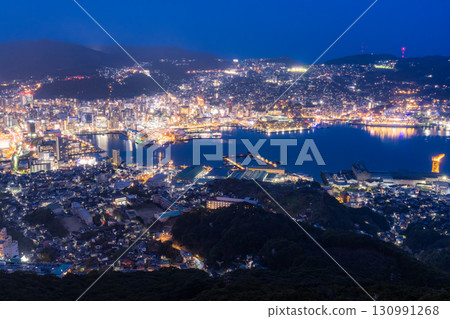 “長崎縣”夜景日本的稻佐山,三大夜景 “長崎縣”夜景日本的稻佐山,三大夜景 130991268