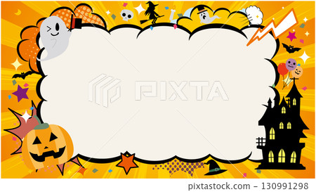 秋季萬聖節背景 130991298