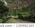 old stone bridge in the jungle. amphitheater 130992165