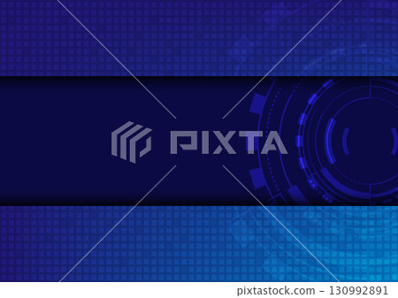 Abstract technology background. Digital communication concept. Computer engineering vector graphic Abstract technology background. Digital communication concept. Computer engineering vector graphic 130992891