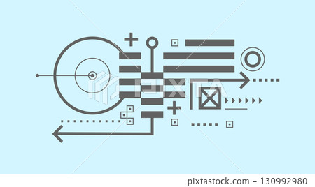 Abstract architecture geometric background Abstract architecture geometric background 130992980