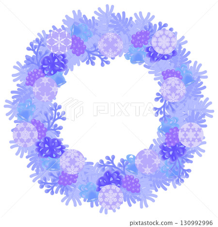 Christmas wreath illustration Christmas wreath illustration 130992996