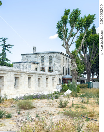 Historical Stone Building and Wall Filmed in Istanbul 130993209